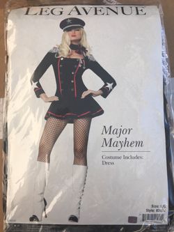 Major Mayhem Costume Size L New!!!