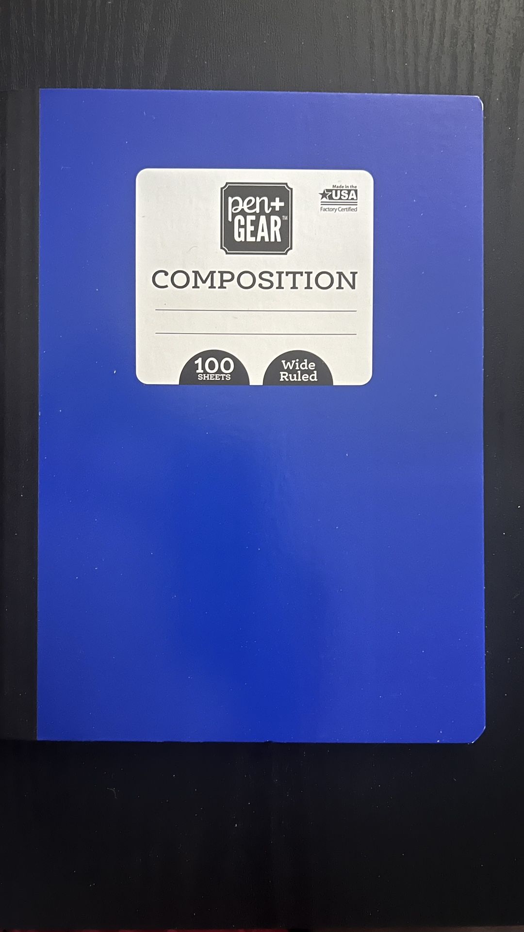NEW Composition book 100 Pages, 9.75" x 7.5" Pen+Gear, Back to school