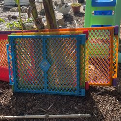 Toddleroo Rainbow Playpen With Extra Sides Very Used