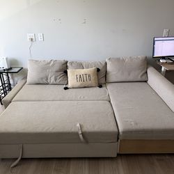 IKEA FRIHETEN Sectional Sofa Beige