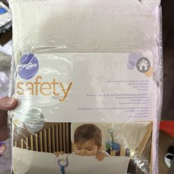 2 Pk Soft Cloth Side Crib Rail Covers