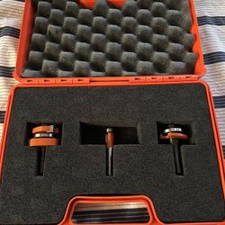 CMT 3pc Rail & Stile Router Bit Set Cabinet Door Italy
