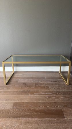 2 glass tables