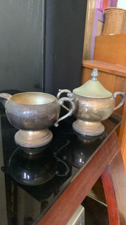 Cream and Sugar Set, Roger’s Silver Co#2391