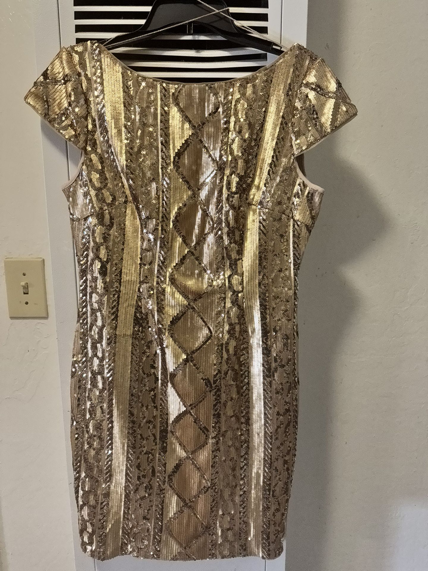 Gold Women Dress &10