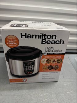 Hamilton Beach Digital MultiCooker – 4.5 Quart (Like New)