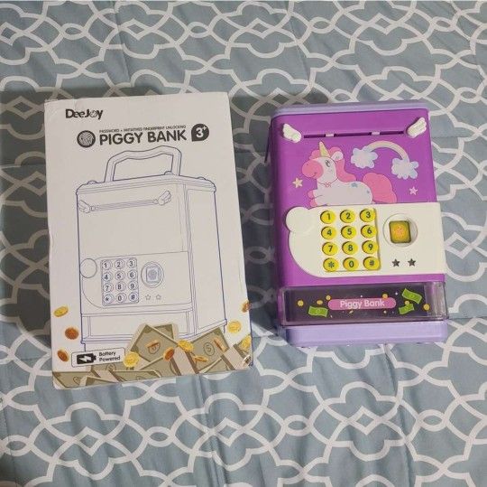Unicorn Electronic Piggy Bank New