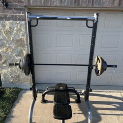 Marcy rack/bench/bar/weights