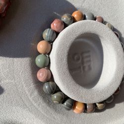 All Natural Agate Beaded Bracelet - Small Beads