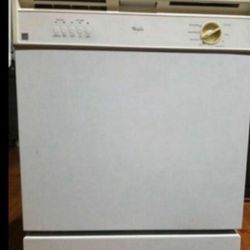 White Whirlpool Dishwasher