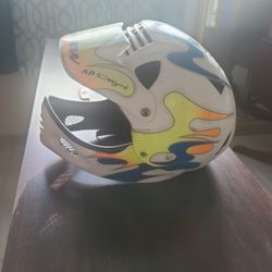 Vintage Old School BMX 3 Piece Helmet