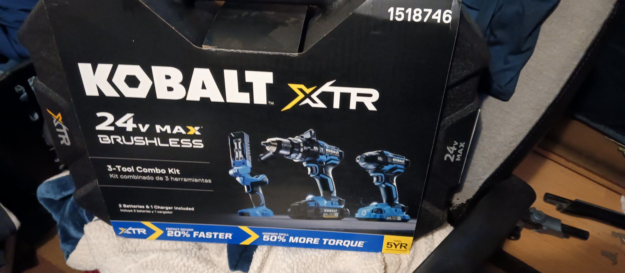 Cobalt XTR Drill Driver And Impact Light Set 24 Max