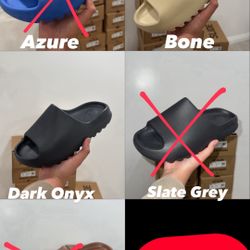 Yeezy slides bone and dark onyx