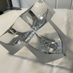 Vintage Crystal Sculpture By Daum