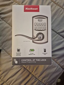 Kwikset Keypad Electronic Door Lever Lock with SmartKey Security
