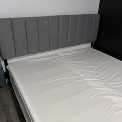 CAL KING BED FRAME/BOX SPRING