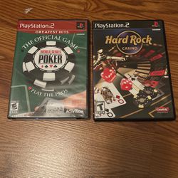 Two Playstation 2 Casino Games