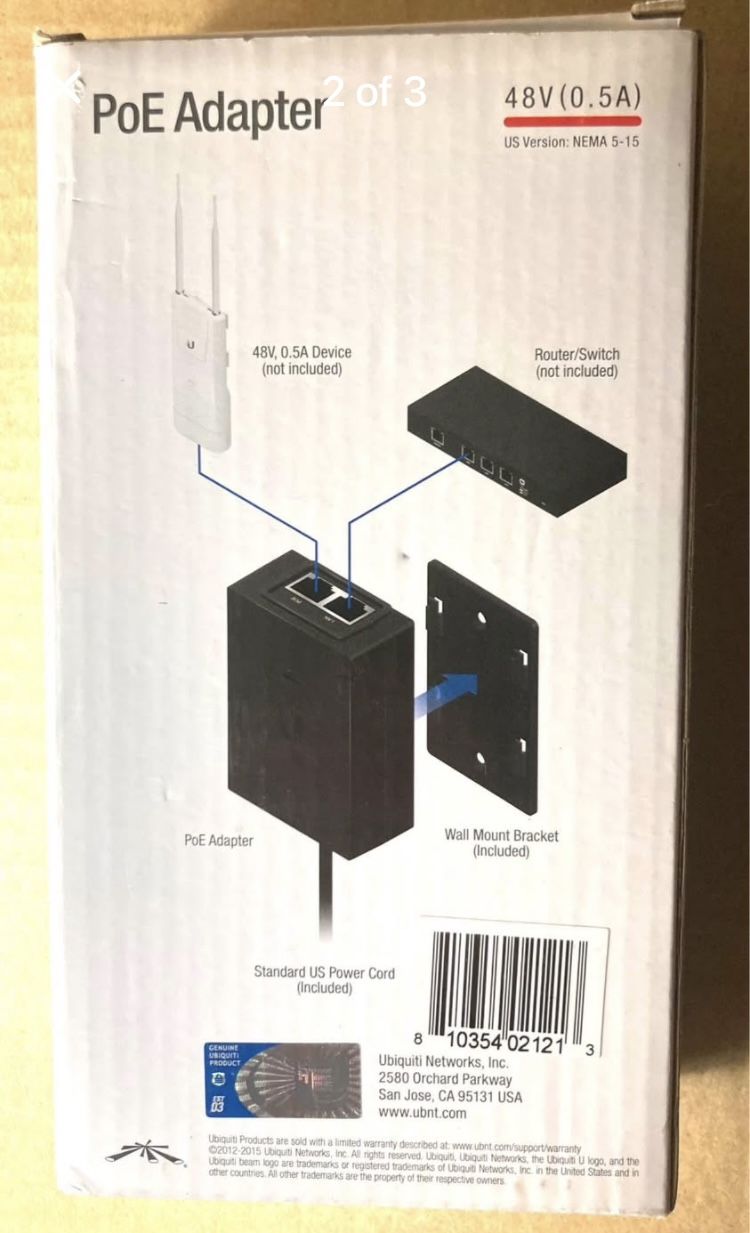 Ubiquiti Network POE Adapter