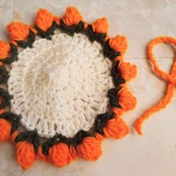 Orange Flower Coaster