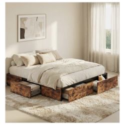 King Size Bed Frame With Storage 