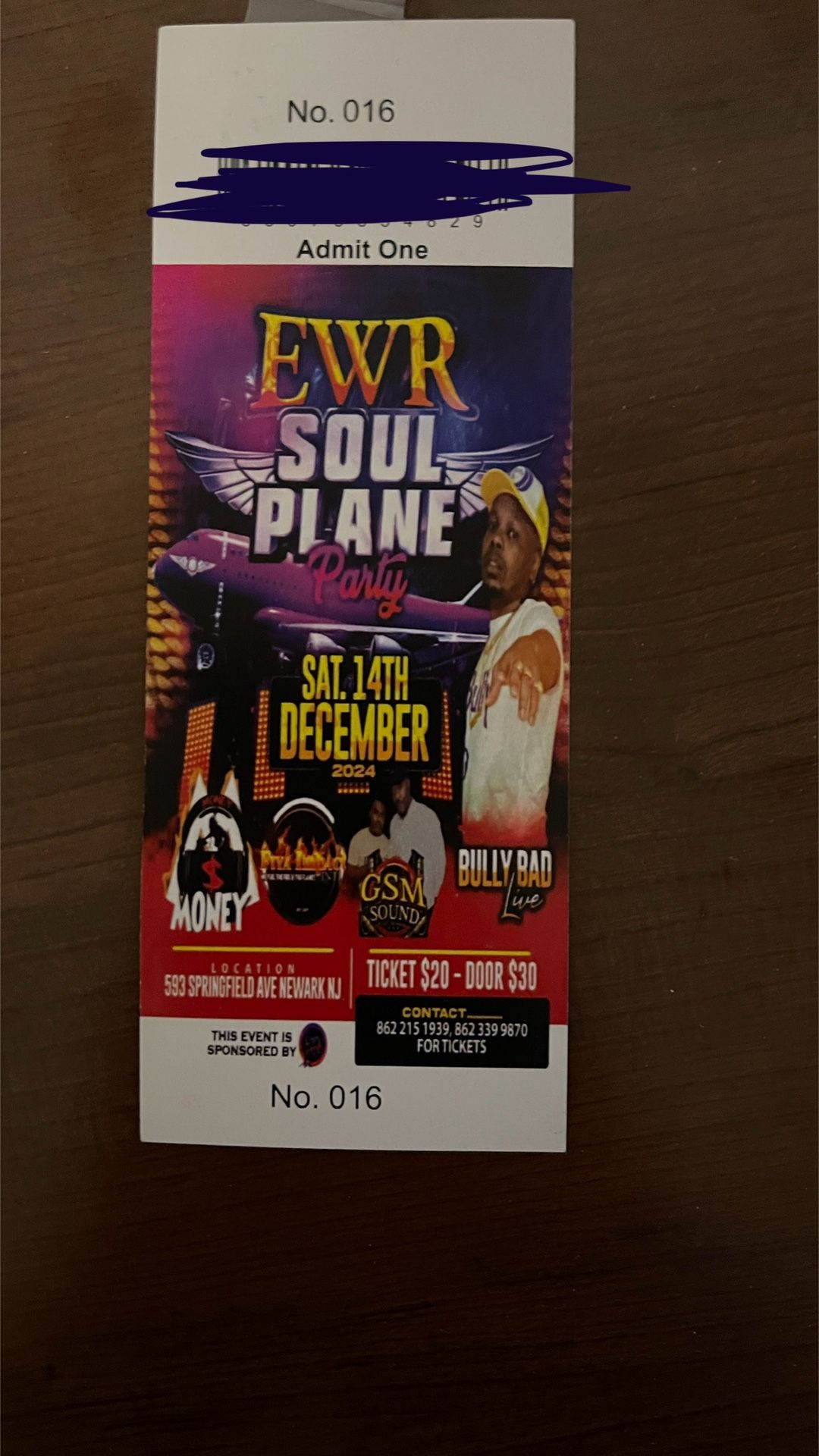 NEWARK SOUL PLANE CONCERT 12/14