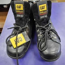 CAT WORK STEEL TOE BOOTS