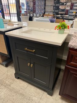 Kohler 31im bathroom vanity black