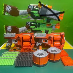 Nerf Zombie Strike SlingFire & FlipFury Bundle with Accessories 