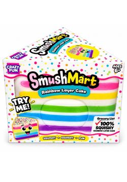 RMS Crazy Fun SmushMart Crazy Fun Rainbow Layer Cake Squeeze Toy