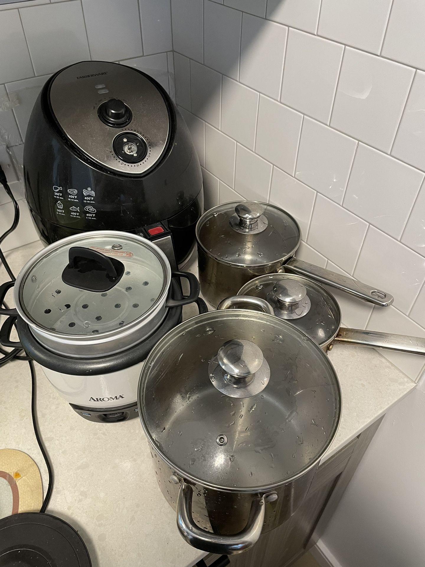 For Free- Cookware, Air Fryer and Rice Cooker