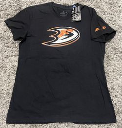 NHL Anaheim Ducks Adidas Amplifier Ladies Tee T-Shirt- Women’s Size Large - NEW!