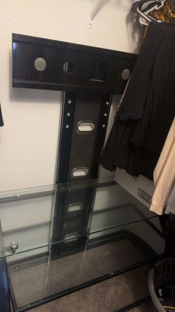 Tv Mount Stand Glass Entertainment