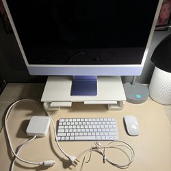 Purple 24-inch M1, 2021 Apple iMac 