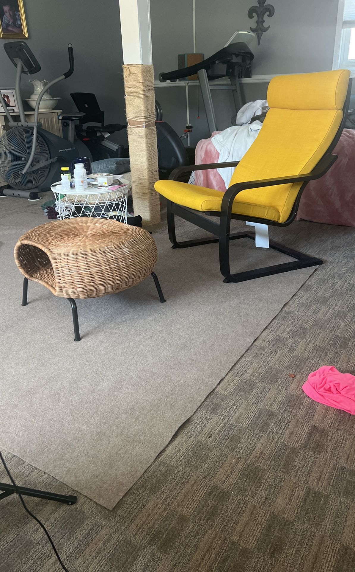IKEA Chair And Foot Rest