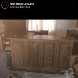 Very Rate Antique Oriental Carved Wine Cabinet UNUSED