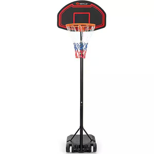 Adjustable Kids Basketball Hoop Stand W/Durable Net Shatterproof Backboard Wheel