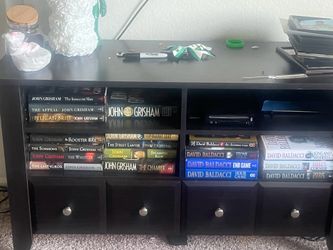 Sturdy black tv stand