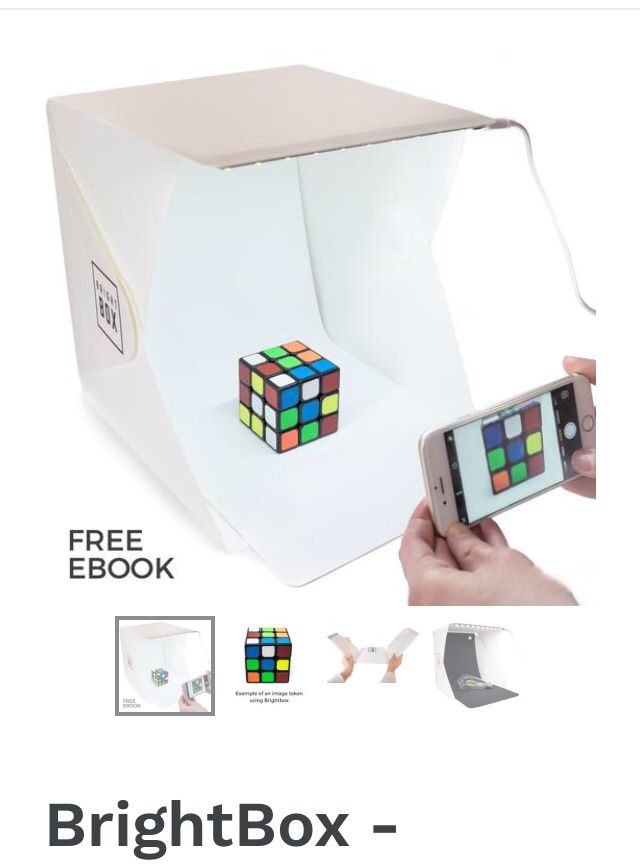 BrightBox - Portable Folding Mini Product Photo Studio With LED Light