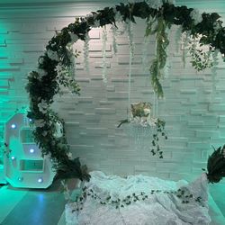 Enchanted Forrest Party Decor Setup