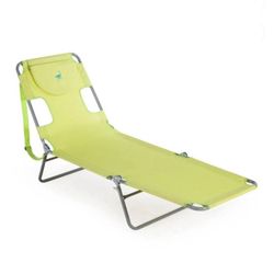 🌞 Folding Chaise Lounge Chair – Lime Green – New in Box 🏖️