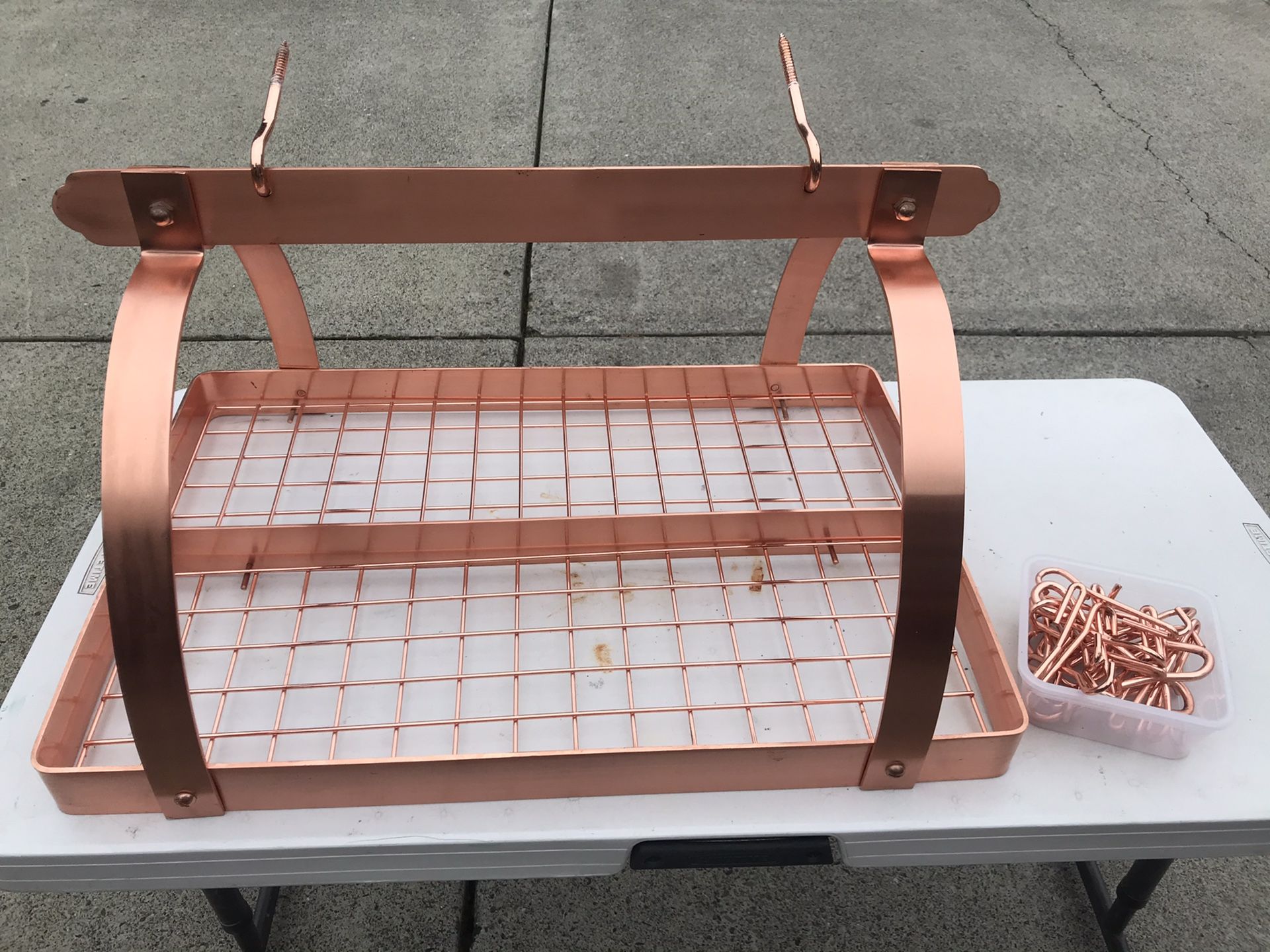 Copper pot and pan holder / hanger