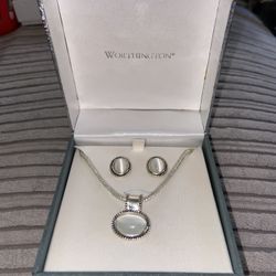 Worthington Silver Opal Necklace