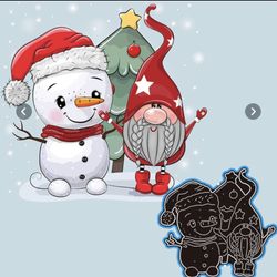 Winter Buddies Die Cut