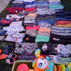 toddler boy clothing & toy bundle