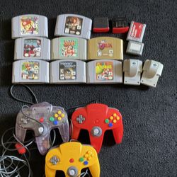 Nintendo 64,Games And Controllers