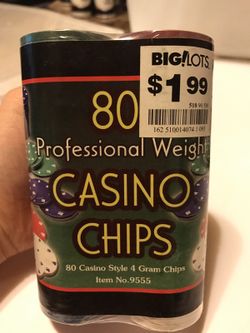 Brand new poker chips