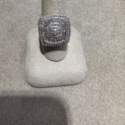 14k Diamond Men’s Cluster Ring 