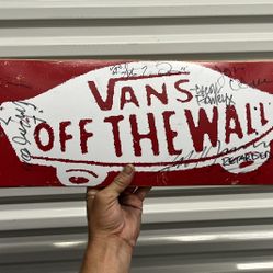 Vans Skateboard Deck Signed By Various Pros Including Rowley