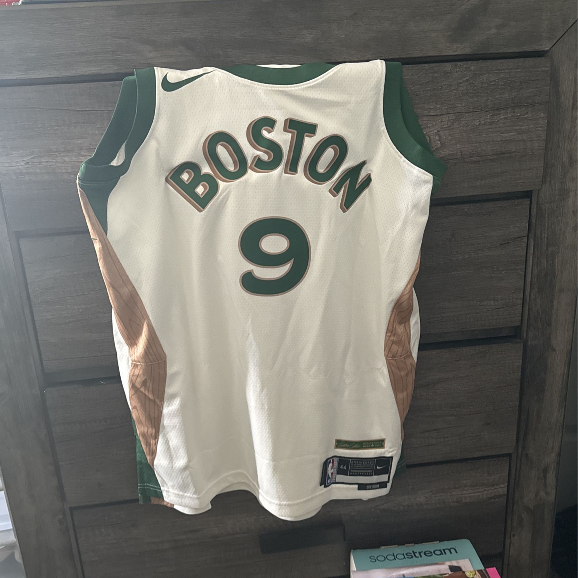 Custom Celtics Derrick White 9 City Edition Jersey Size M