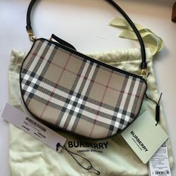 Burberry bag Olympia Vintage-check canvas shoulder bag